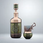 Pitcher-and-Glass-Set,-Khatamkari-on-Copper2